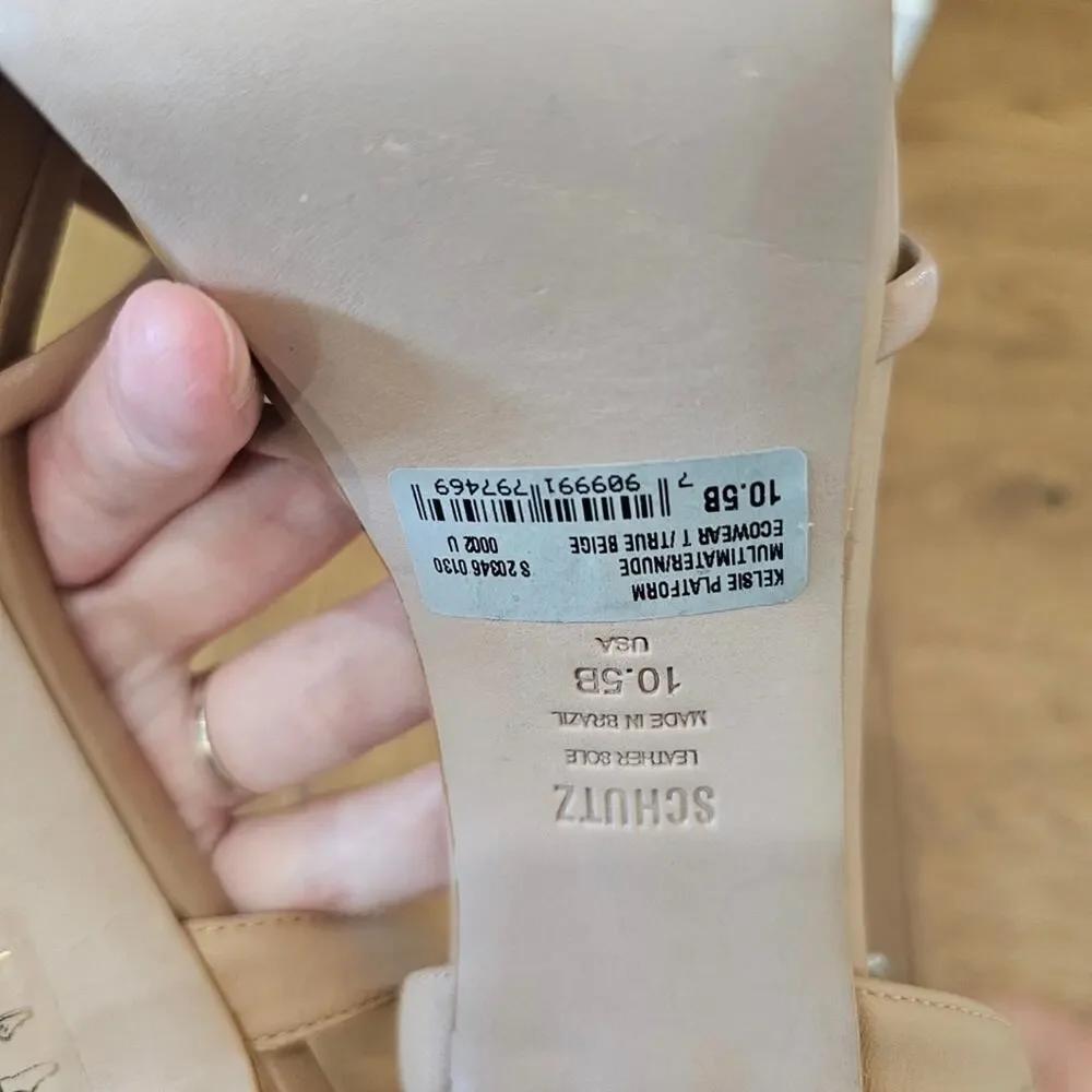 NEW Schutz Kelsie Platform in Nude